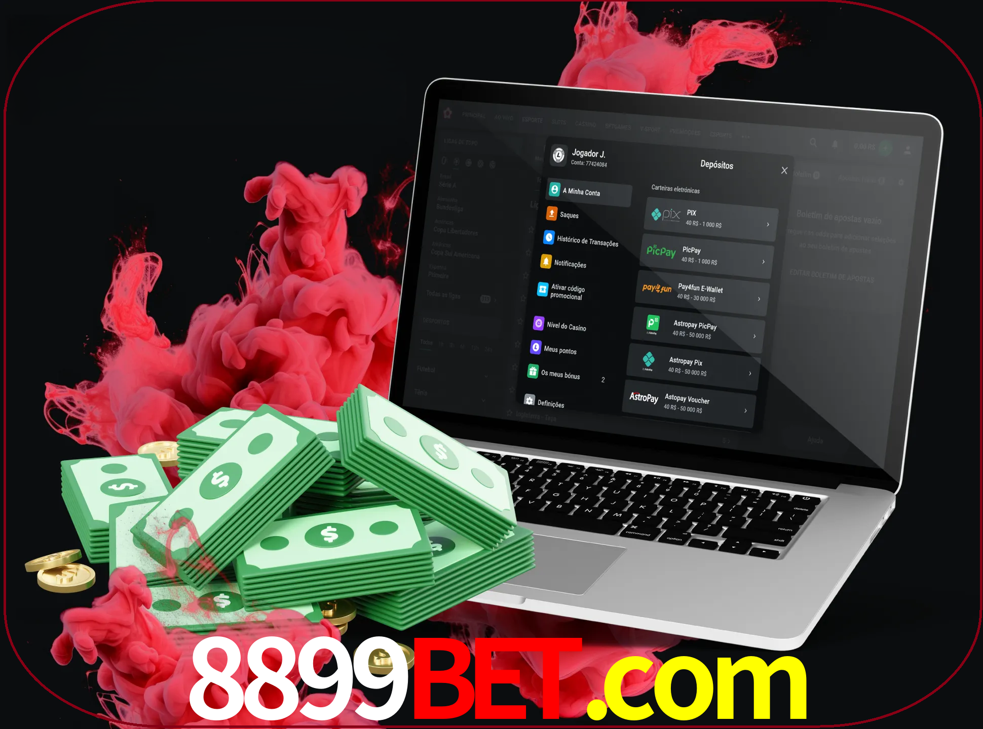 Para efetuar um depósito na sua conta 8899bet, basta escolher o método de depósito e especificar o montante.